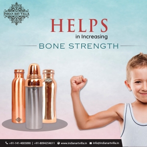 Buy Best Quality Pure Copper Bottle from IndianArtVilla 